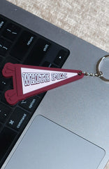 To The Beat Keychain Burgundy/Pink