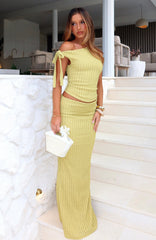 Top To Bottom Maxi Skirt Limeade