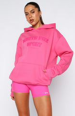 Winning Team Oversized Hoodie Bubblegum