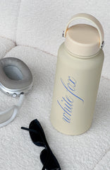 Work Out Drink Bottle 1L Cream/Blueberry